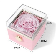 Rotating Jewelry Box Ring Jewelry Box Necklace Box Ring Holder - biru