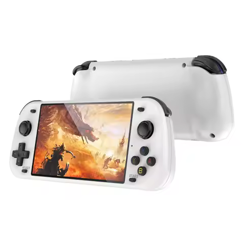 New R50S Retro Handheld Game Player, 5.1in 854*480 HD Screen Portable Game Console 4200mAh Battery D
