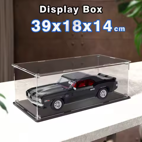 Acrylic display box for lego 10304 display case for Camaro Z28 building block dustproof clear model 