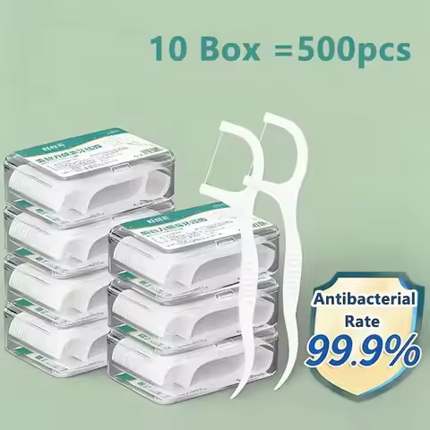1/3/6/20 Box Portable Disposable Dental Floss Plastic Toothpick High-tension Dental Floss Stick Dent