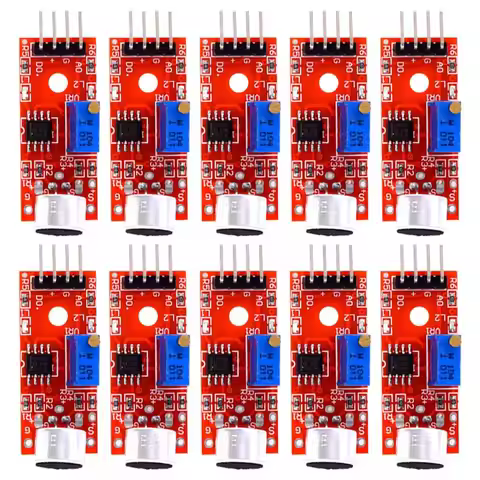 10PCS KY-037 New 4pin Voice Sound Detection Sensor Module AVR PIC Analog Digital Output Sensors For 