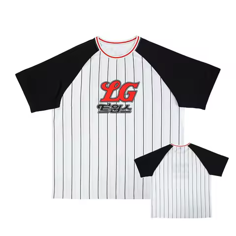 New Arrive Style 2025 LG Twins Striped printing uniform top Football Jersey Man Women Soccer Sport T