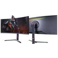 Monitor Permainan 34/40/49 Inci 4K 165Hz HD Melengkung Komputer IPS Monitor Paparan 144Hz