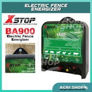 Agrishop X STOP BA900 Electric Fence Energizer 160KM 12VDC 9 JOULES with LED
