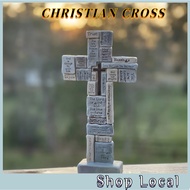 Jesus Cross Crucifix with Stand Holy Family Statue for Home Altar Decoration Filipino Catholi Cathol
