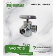 1/2F x 1/2M x 3/8M Solid Brass Angle Valve with ADAPTOR (3/8-1/2) | Water Gate WG 7015