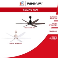 Regair Vibes 66” Ceiling Fan DC Motor Vibes 66-MBMH (Mattblack Mahogany) Vibes 66-RG (Rose Gold)