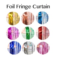 [1m*2m] Self Adhesive Foil Fringe Curtain | Glitter Foil Fringe Curtain Background | Party Photo Bac