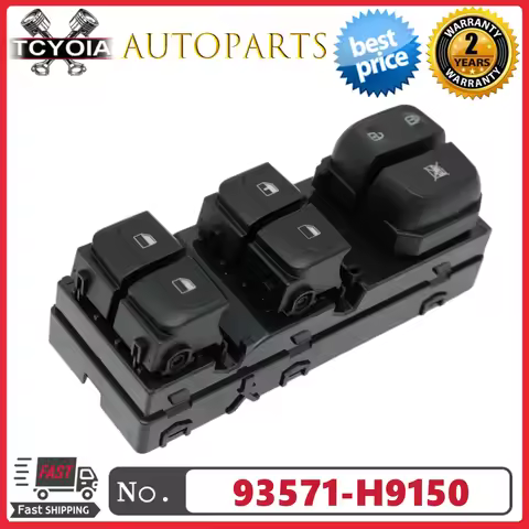 Left Door Master Power Window Switch Driver 93571-H9150 93571H9150 For Kia Rio 2018-2020 ALL 1.6L L4