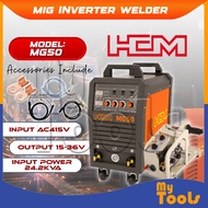 Mytools HCM MG50 MIG Inverter Welder 400A Heavy Duty Welding Machine with MIG Torch & Accessories
