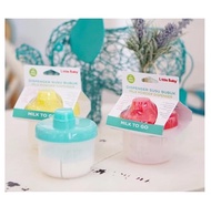 LITTLE BABY Dispenser Susu Bubuk / Snack [ Milk To Go ] Milk Powder Dispenser