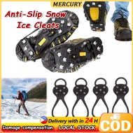 【1 Pairs】 Non Slip Gripper Spike Shoe Covers Shoe Grips for Ice Crampons for Outdoor Hiking Fishing