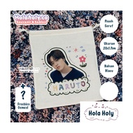 TREASURE Canvas Drawstring Pouch Cute Photo Fankit TEUME Freebies Gift Korean Kpop Gift (READY ALL M