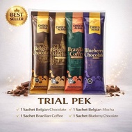 (FREE GIFT🎁 POST 24 JAM 💯) TRIAL SACHET BELGIAN DRINK (4 IN 1)BY CHOCOALBAB