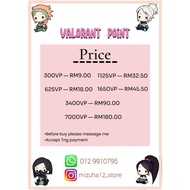 Valorant Point | Cheap&amp;Fast Top up (For other amounts of VP please message us)