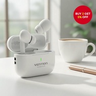 Vention E11 TWS Earbuds Bluetooth 5.4 USB-C Charging IPX4 30 Hours Battery Long Lasting Headphones