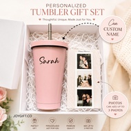 Customized Set Tumbler with Photo Print | Polaroid Printing Service| Birthday Farewell Anniversary V