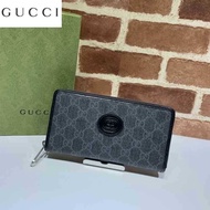 LV_ Bags Gucci_ Bag Wallets Clutch Men's Long Clip 672989 Embossing Bee Ophidia Wallet YE54