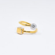EVEREST JEWELLERY - 916 GOLD   BALL &amp; SQUARE RING DESIGN