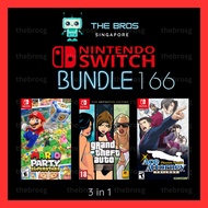(3 in 1) Mario Party Superstars + GTA Grand Theft Auto The Definitive Edition + Phoenix Wright (Nint