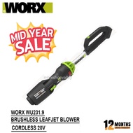 Mid YEAR SALE Worx WU231.9 20v Brushless Leafjet Blower / Cordless Blower set / Leaf Blower