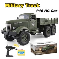 JJRC 1/16 RC Truck High Simulation Military Climbing Car 6WD Off-Road 2.4G Remote Control Army Tru