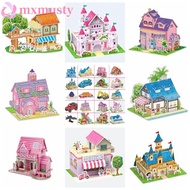 MXMUSTY 3D Castle Airplane Assembly Model, Castle 3d Puzzles, Cartoon EVA Airplane DIY Children's Pr