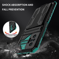 Rugged Shockproof Protective Card Slot Holder Hybrid Magnetic Kickstand Phone Case Cover For Xiaomi 