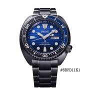 นาฬิกาข้อมือ ยี่ห้อ Seiko PROSPEX "Turtle" Save The Ocean Diver's 200M Automatic Black IP Watch Blue Dial รุ่น SRPD11K1