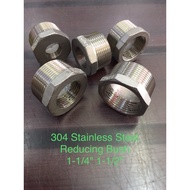 304 Stainless Steel Reducing Bush 1-1/2" 1-1/4" S/S R/Bush SS Fittings Barang Paip Air