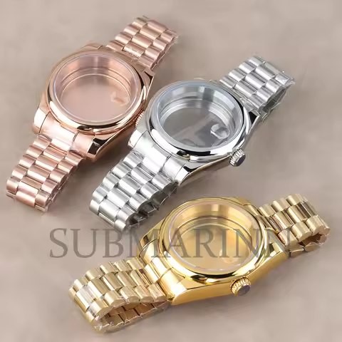 316L Stainless Steel 36mm/39mm Watch Case For DATEJUST NH35 NH36 Movement 10ATM Waterproof Sapphire 