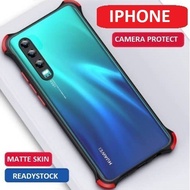 (Bumper Matte CasING)  IP6 IP7 IP8 IPX IPXS IPXR IP6PLUS IP7PLUS IP11PRO IP12MINI Transparent Matte 