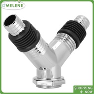 MELENE Drain Tee Joint, Backflow Preventer with Trap Seal Y Pipe Connector, Fits 40/50mm PVC Pipe an