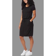 32 DEGREES Cool Women's Short Sleeve Comfy Elastic Waist Lux Dress