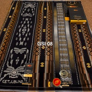 Ketjubung sarong GSI Gold songket motifPLATINUM