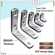 Y&Y Eco Super Thick Steel Metal Angle L Bracket / Mild Steel Angle Bar / L Join / L Connector / L Br