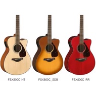 Yamaha FSX800C Cutaway Small Body Solid-Top Electro-Acoustic Guitar