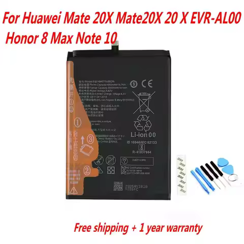 3.82V 5000mAh HB4073A5ECW Battery For Huawei Mate 20X Mate20X 20 X EVR-AL00 Honor 8 Max Note 10 Mobi