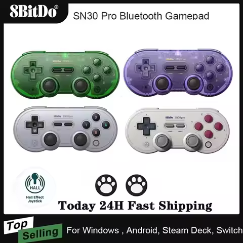 8Bitdo SN30 Pro Bluetooth Gamepad，Wireless Game Controller Joystick for Nintend Switch NS OLED MacOS