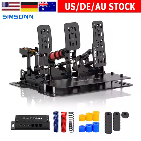 SIMSONN Plus X Sim Racing Simulator Pedal PC Simracing Pedals Support VAM VAM RPO Vibration Motor Dr