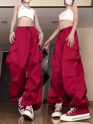Women's Lightweight Loose Fit Sport Pants - Red