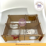 A1 Acrylic Hamster Maze | Syrian Acrylic Maze | Dwarf Acrylic Maze | Multichamber Hideout Hamster