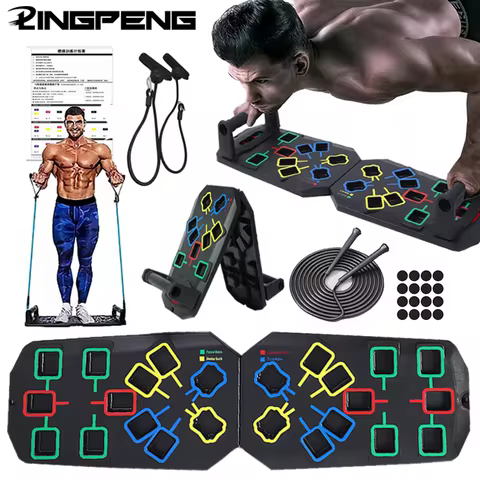 Multifunctional Folding Push Up Board Set Bracket Abdominal Muscle Training Equipment Portable Push 