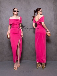 (นางแบบใส่ชุดขาย) ✨เก๋แบบไม่ต้องเยอะ เดรสเดียวสับได้เช้ายันค่ำ FEoNA Tulip DReSS – เดรสทรงเฟียส คอเห