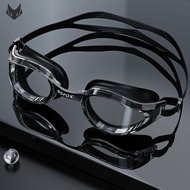 Large Frame Swimming Goggles HD Waterproof Anti-Fog Men Women Myopia Swimming Goggles Swimming Cap S