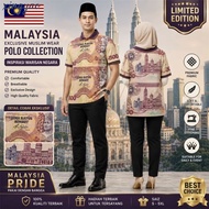(X Yao)Retro RM500 Heritage Polo Shirt, 80s Vintage Malaysian Banknote Merdeka Themed Apparel, Limit