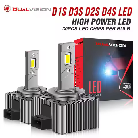 Dualvision D1S D3S LED Headlights HID D3S D2S D4S D8S 30000LM 300W D1R D2R D3R D4 CANBUS Led Two-sid