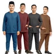 Baju Melayu Modern Slim Fit Traditional Men Raya Dress 2026 Baju Melayu Lelaki Exclusive Dress