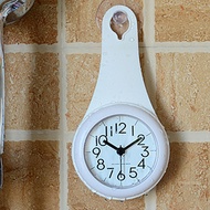 Kitchen Bathroom Wall Clock Silicone Large Numbers Mini Hanging Clock for Birthday Christmas New Year Gift SGHS-MY