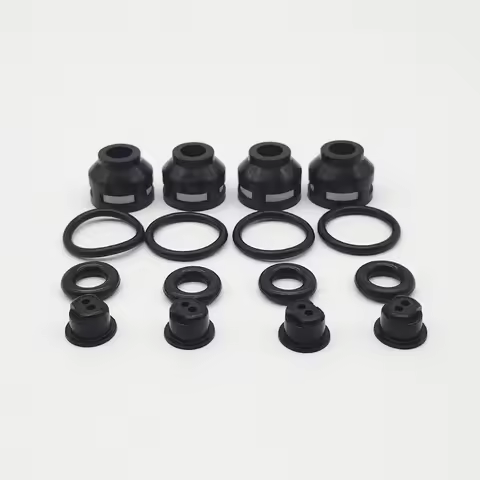 4 Sets 195500-2390 Injector Repair Kits Filter Oring Pintle Cap 01102 For Mazda 626 MX-6 Millenia 2.